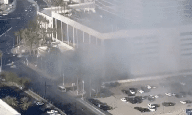 DEVELOPING: TESLA Cyber Truck explodes in front of a Trump hotel in Vegas